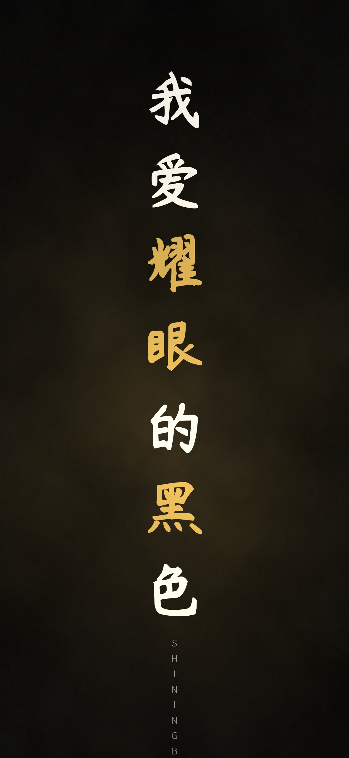 我爱耀眼的黑色 · 1179×2556 暗黑壁纸