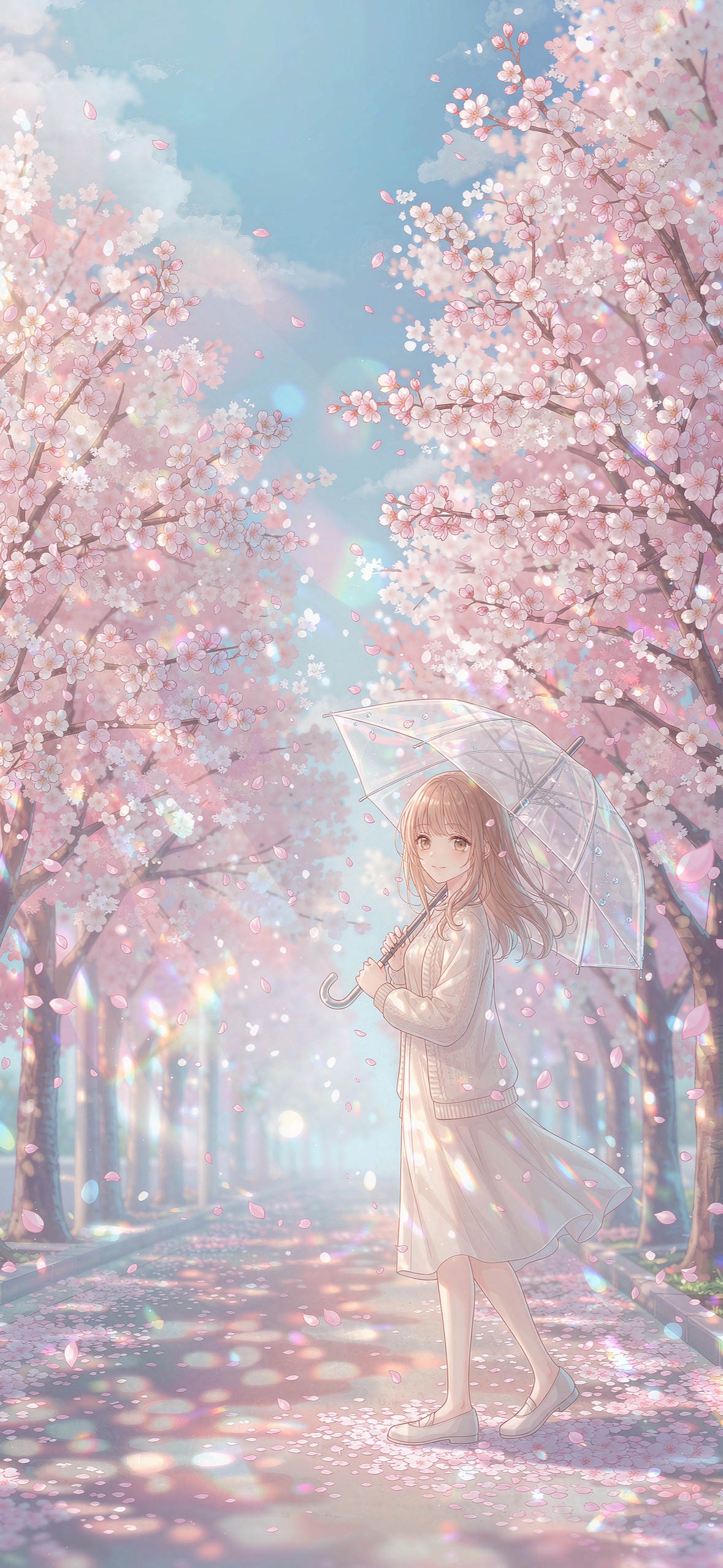 樱花街道 · 1179×2556 动漫壁纸