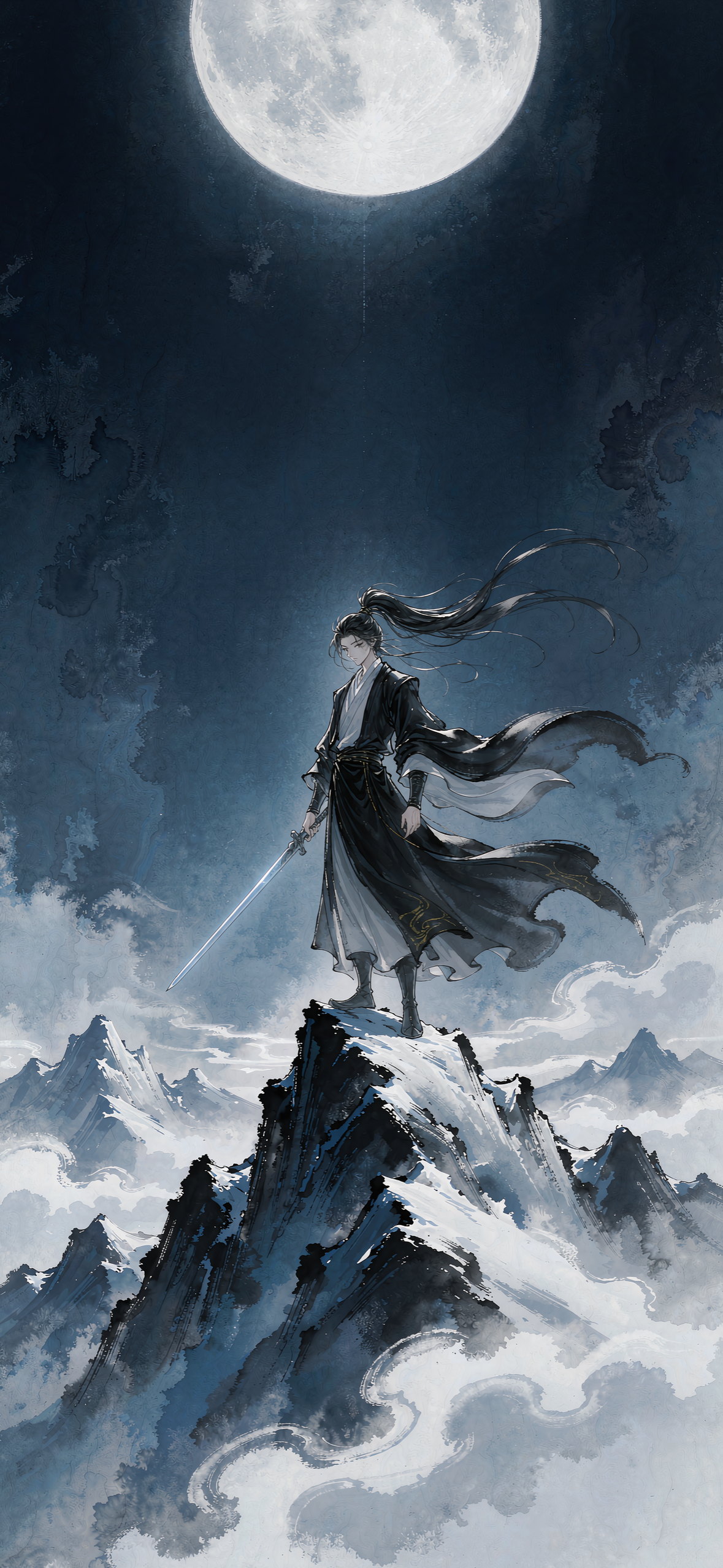 雪巅剑客 · 1179×2556 动漫壁纸
