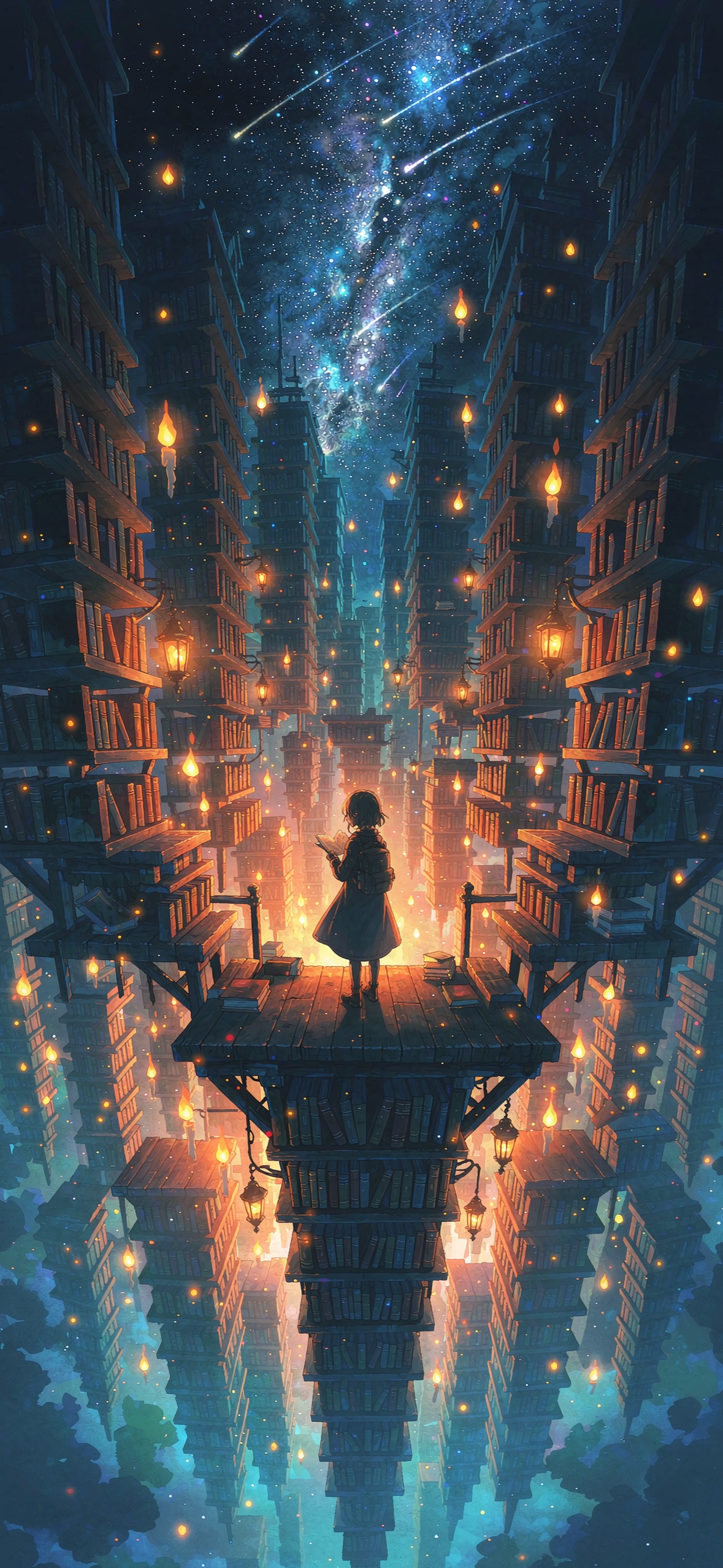 星海书廊 · 1179×2556 动漫壁纸