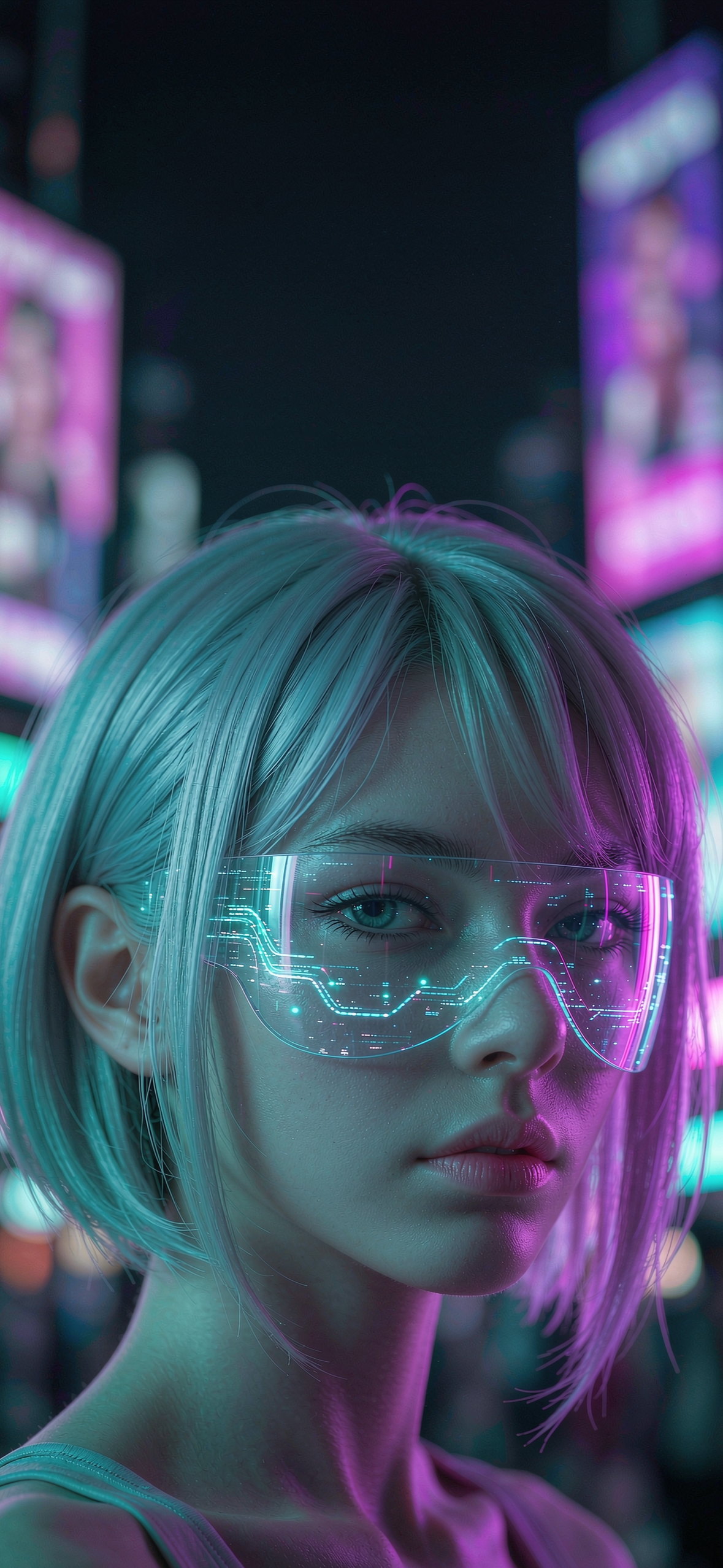 数据面罩 · 1179×2556 赛博朋克壁纸