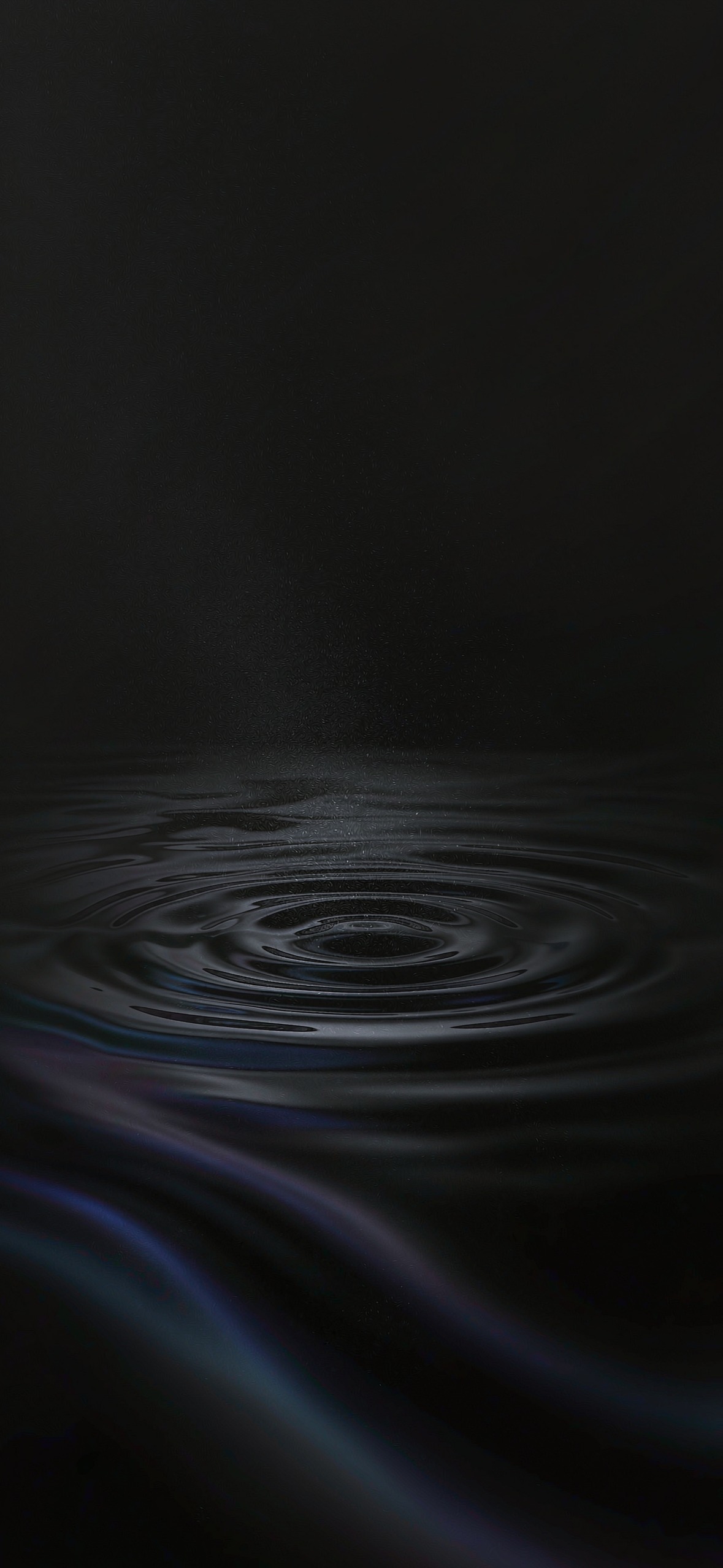 黑曜波纹 · 1179×2556 暗黑壁纸