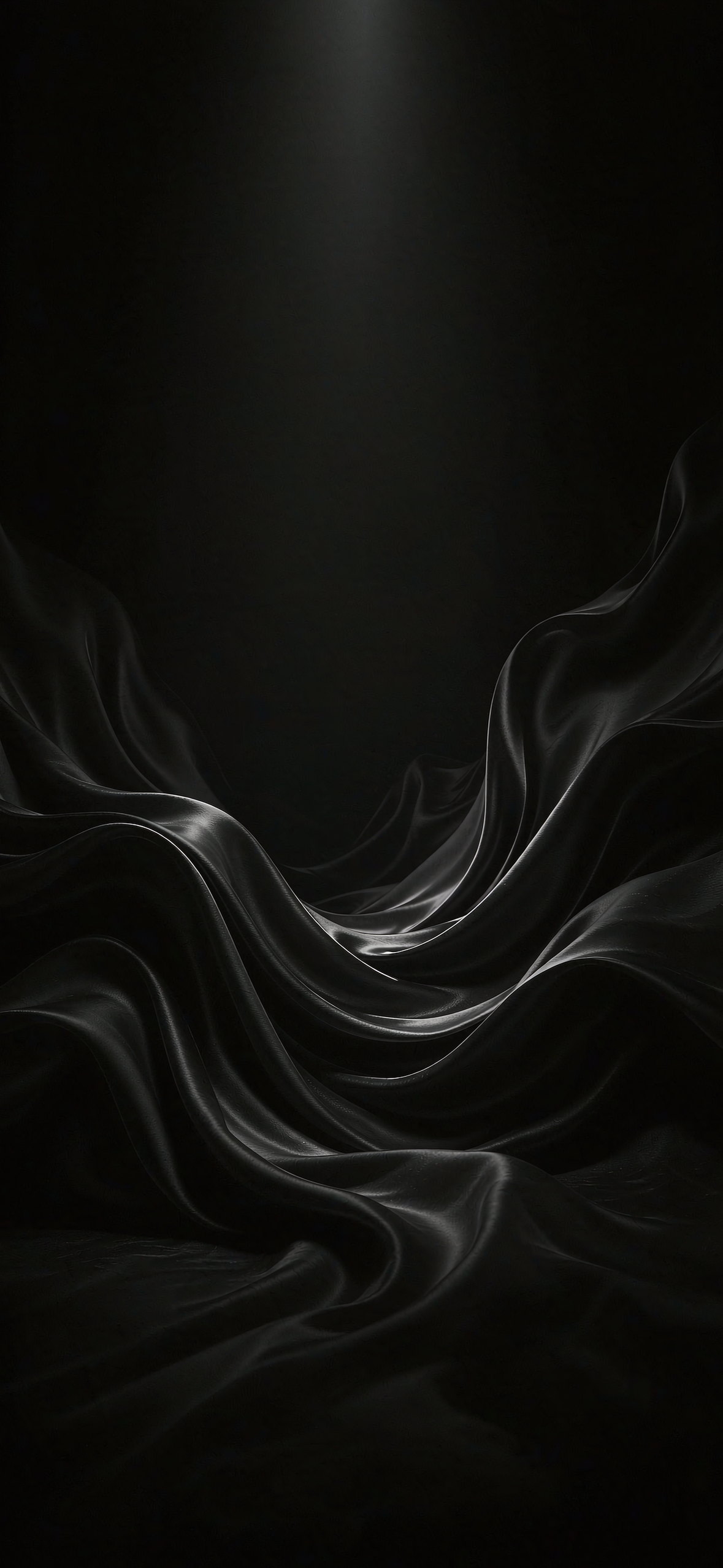 黑绸褶皱 · 1179×2556 暗黑壁纸