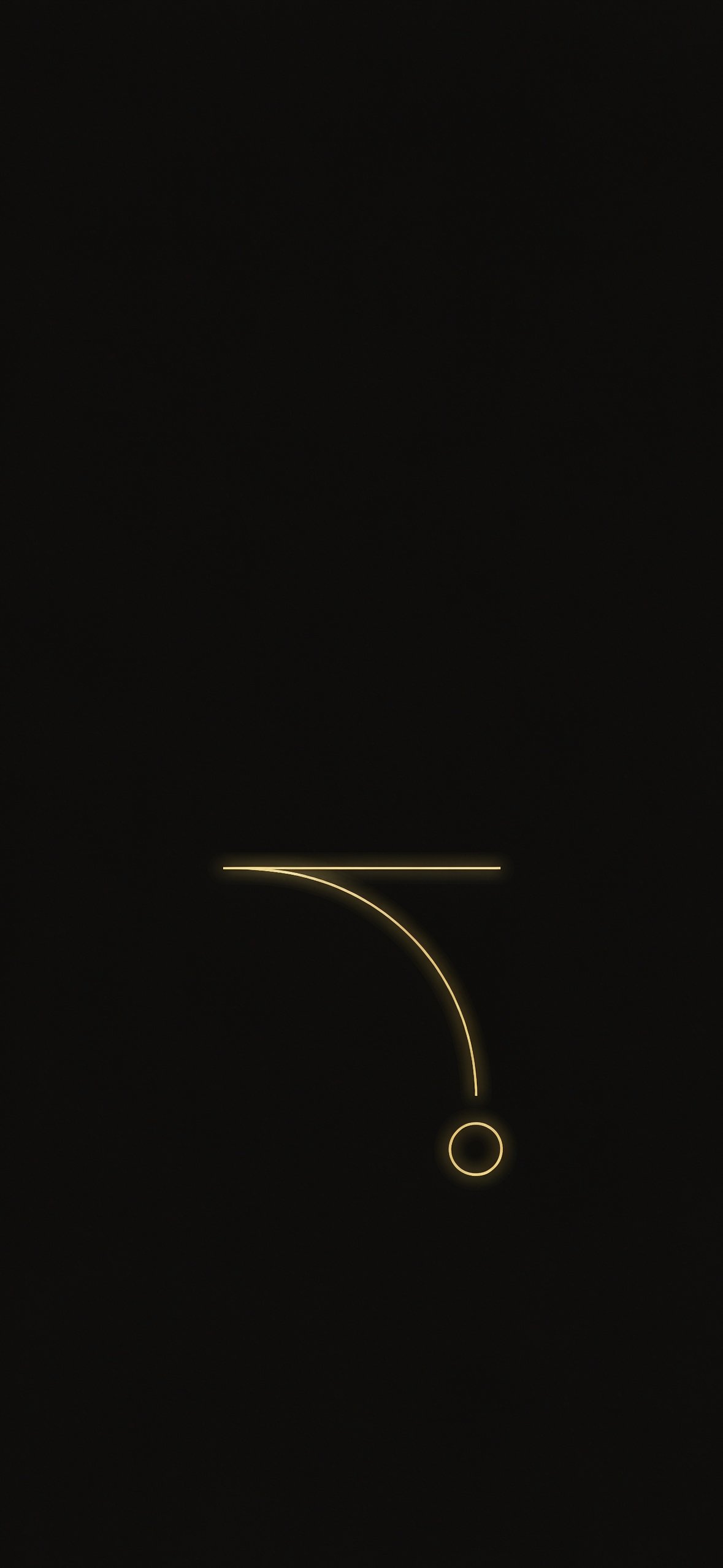 金线几何 · 1179×2556 极简壁纸