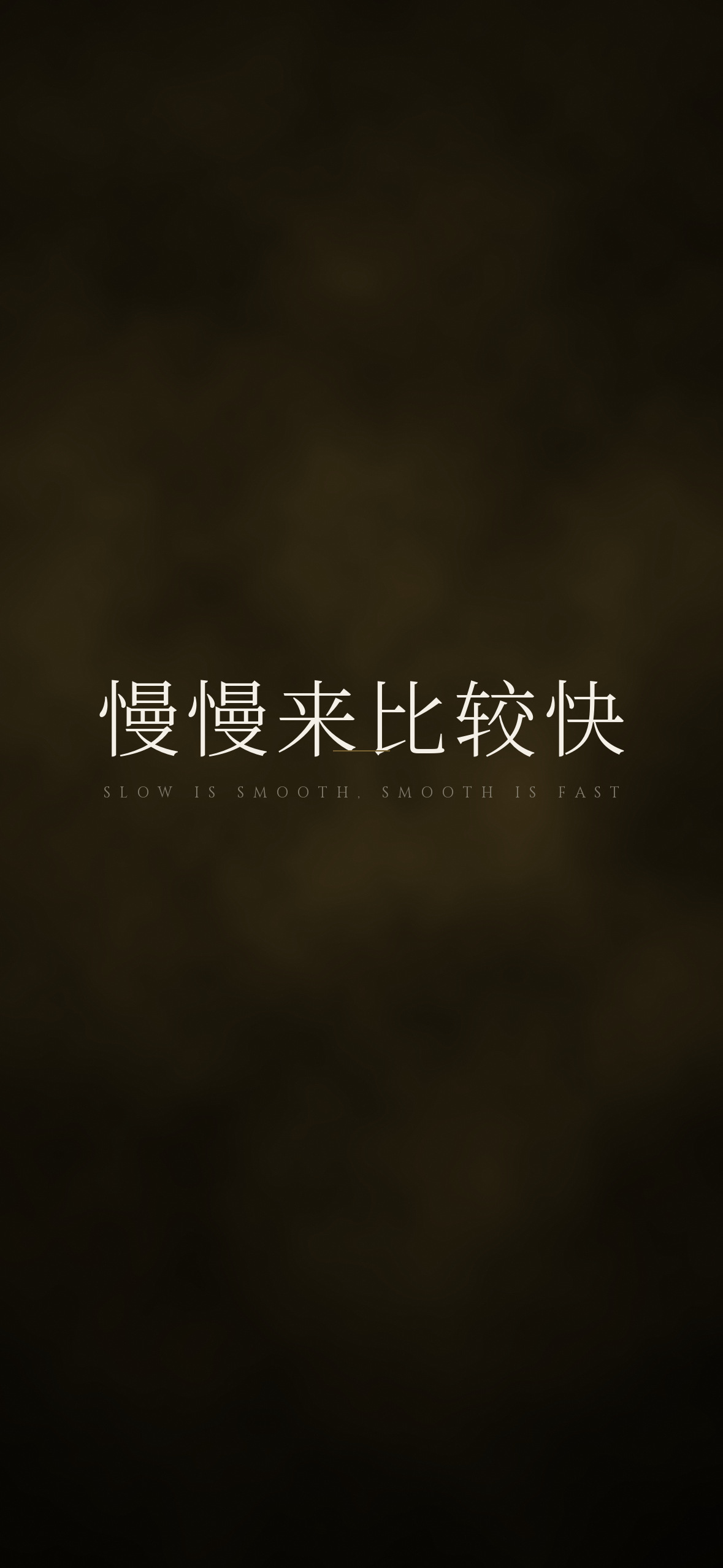 慢慢来比较快